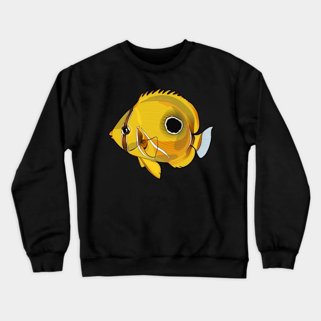 Eclipse Butterfly Fish Crewneck Sweatshirt by Inklings of Grace